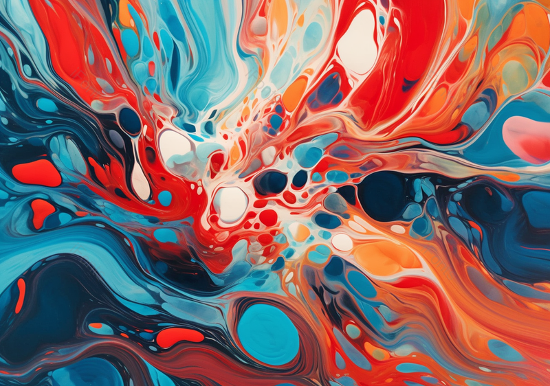 泥石流火山爆发的彩色岩浆丙烯画背景,插画/手绘图,插画/手绘图库,插画/手绘图下载,插画/手绘